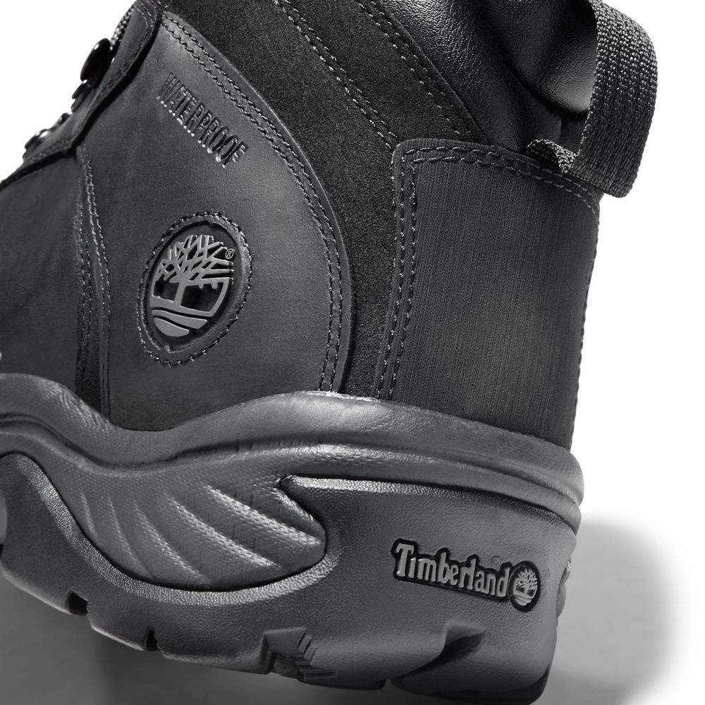 Timberland Παπούτσια Πεζοπορίας Ανδρικα Μαυρα - Flume Mid Waterproof - Greece 0473526-LR